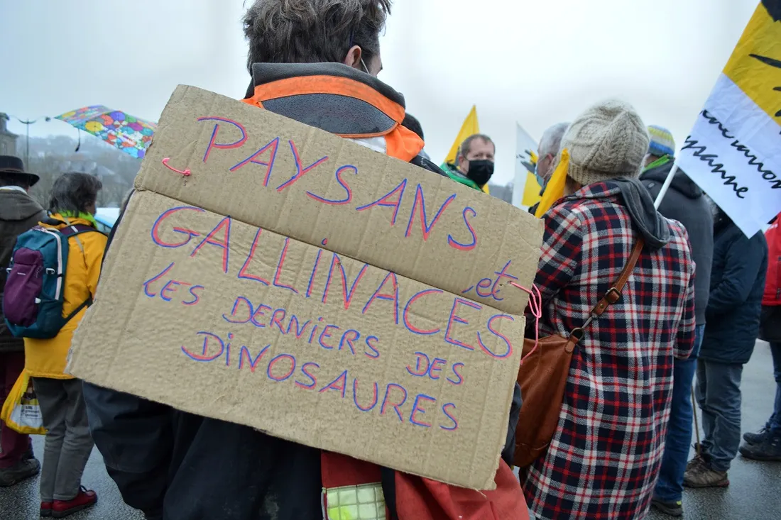 Manifestation à Pontivy